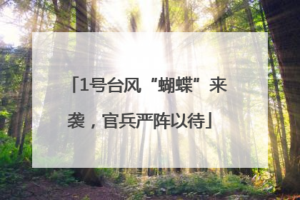 1号台风“蝴蝶”来袭，官兵严阵以待