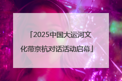 2025中国大运河文化带京杭对话活动启幕