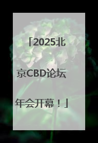 2025北京CBD论坛年会开幕！